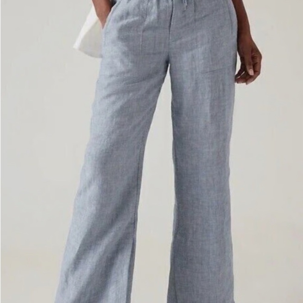 Athleta Women's Wide Leg Light Gray Pants